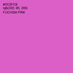 #DC5FC8 - Fuchsia Pink Color Image