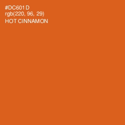 #DC601D - Hot Cinnamon Color Image