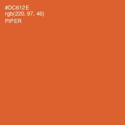 #DC612E - Piper Color Image