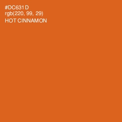 #DC631D - Hot Cinnamon Color Image