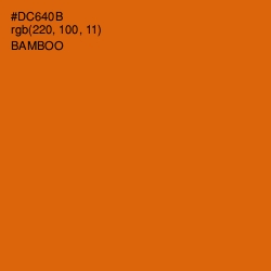 #DC640B - Bamboo Color Image