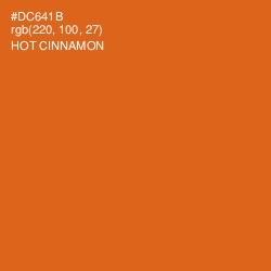 #DC641B - Hot Cinnamon Color Image