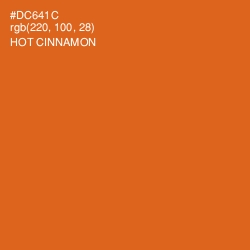 #DC641C - Hot Cinnamon Color Image