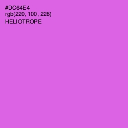 #DC64E4 - Heliotrope Color Image