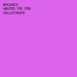 #DC64EC - Heliotrope Color Image