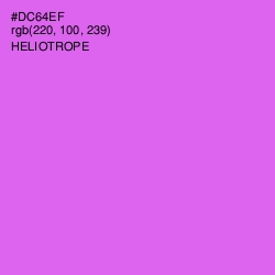 #DC64EF - Heliotrope Color Image