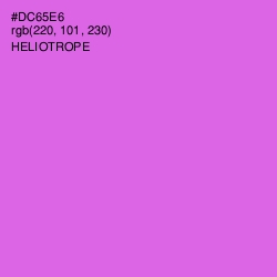 #DC65E6 - Heliotrope Color Image