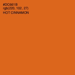 #DC661B - Hot Cinnamon Color Image