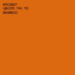 #DC680F - Bamboo Color Image