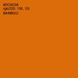 #DC6C0A - Bamboo Color Image