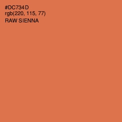 #DC734D - Raw Sienna Color Image