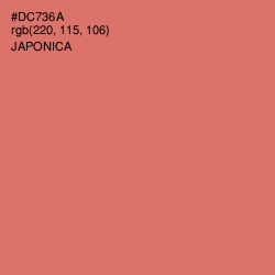 #DC736A - Japonica Color Image