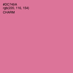 #DC749A - Charm Color Image