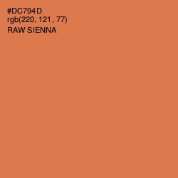 #DC794D - Raw Sienna Color Image