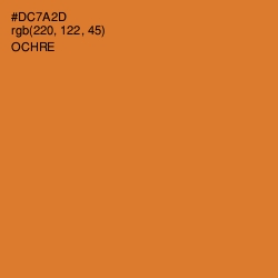 #DC7A2D - Ochre Color Image