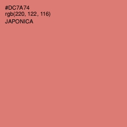 #DC7A74 - Japonica Color Image