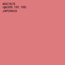 #DC7A7E - Japonica Color Image