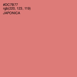 #DC7B77 - Japonica Color Image