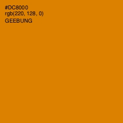 #DC8000 - Geebung Color Image