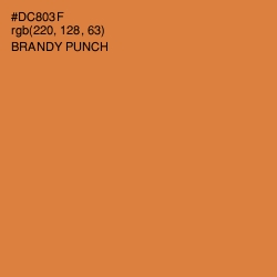 #DC803F - Brandy Punch Color Image