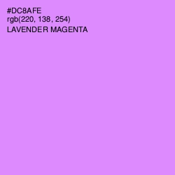 #DC8AFE - Lavender Magenta Color Image