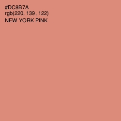 #DC8B7A - New York Pink Color Image