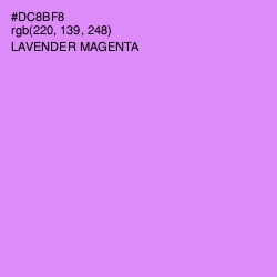 #DC8BF8 - Lavender Magenta Color Image