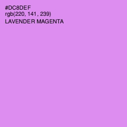 #DC8DEF - Lavender Magenta Color Image