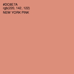 #DC8E7A - New York Pink Color Image