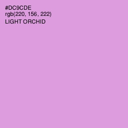 #DC9CDE - Light Orchid Color Image
