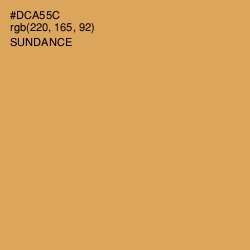 #DCA55C - Sundance Color Image