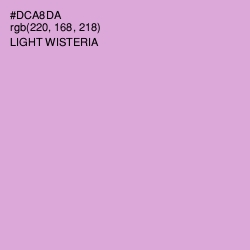 #DCA8DA - Light Wisteria Color Image