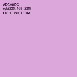 #DCA8DC - Light Wisteria Color Image