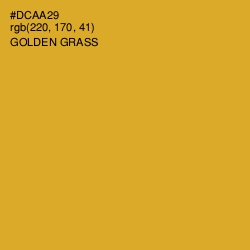 #DCAA29 - Golden Grass Color Image