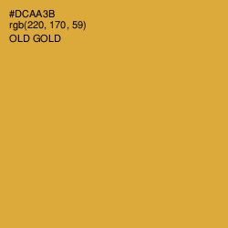 #DCAA3B - Old Gold Color Image