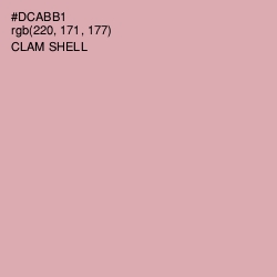 #DCABB1 - Clam Shell Color Image