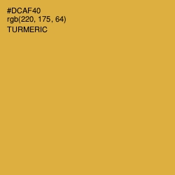 #DCAF40 - Turmeric Color Image