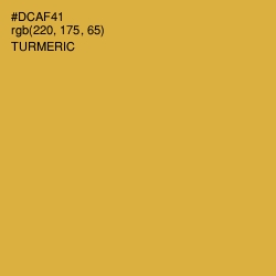 #DCAF41 - Turmeric Color Image