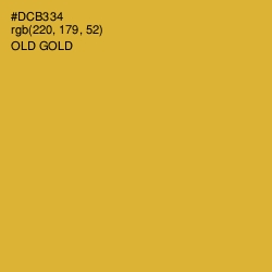#DCB334 - Old Gold Color Image