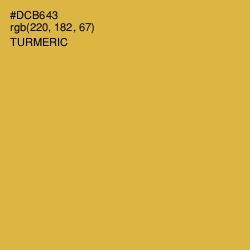 #DCB643 - Turmeric Color Image