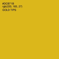 #DCB71B - Gold Tips Color Image