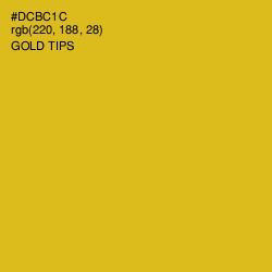 #DCBC1C - Gold Tips Color Image