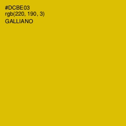 #DCBE03 - Galliano Color Image