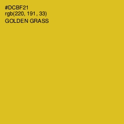 #DCBF21 - Golden Grass Color Image