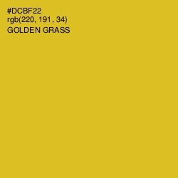 #DCBF22 - Golden Grass Color Image