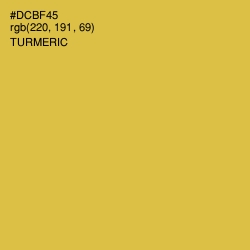 #DCBF45 - Turmeric Color Image
