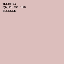 #DCBFBC - Blossom Color Image