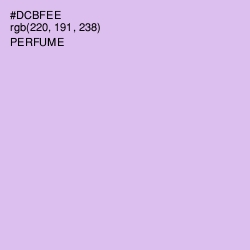 #DCBFEE - Perfume Color Image