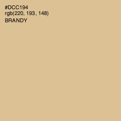 #DCC194 - Brandy Color Image