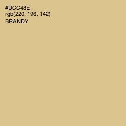 #DCC48E - Brandy Color Image